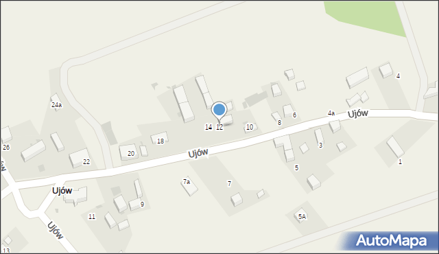 Ujów, Ujów, 12, mapa Ujów