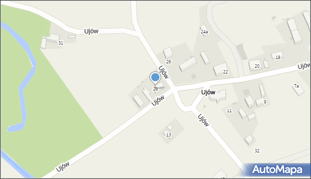 Ujów, Ujów, 28, mapa Ujów