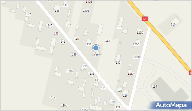 Ujrzanów, Ujrzanów, 136, mapa Ujrzanów