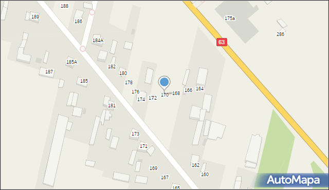 Ujrzanów, Ujrzanów, 170, mapa Ujrzanów