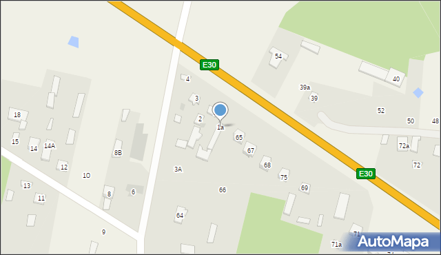 Ujrzanów, Ujrzanów, 1a, mapa Ujrzanów