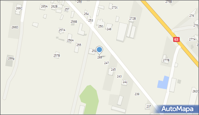 Ujrzanów, Ujrzanów, 249, mapa Ujrzanów