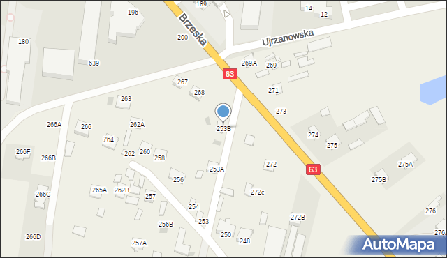 Ujrzanów, Ujrzanów, 253B, mapa Ujrzanów