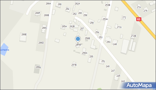 Ujrzanów, Ujrzanów, 257A, mapa Ujrzanów