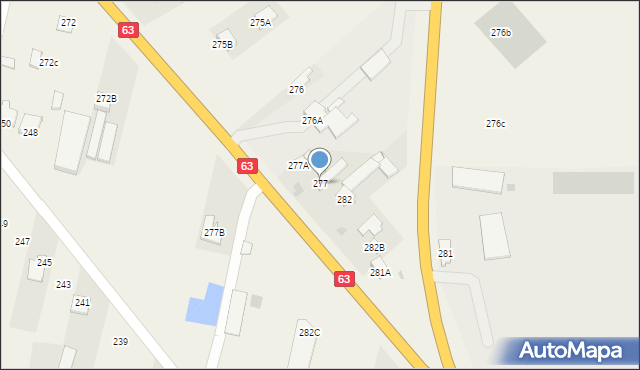 Ujrzanów, Ujrzanów, 277, mapa Ujrzanów