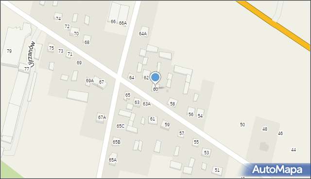 Ujrzanów, Ujrzanów, 60, mapa Ujrzanów