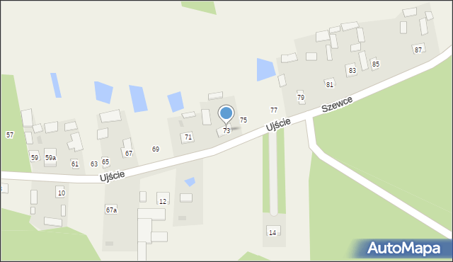 Ujście, Ujście, 73, mapa Ujście