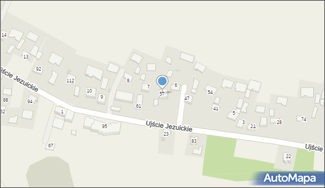 Ujście Jezuickie, Ujście Jezuickie, 57, mapa Ujście Jezuickie