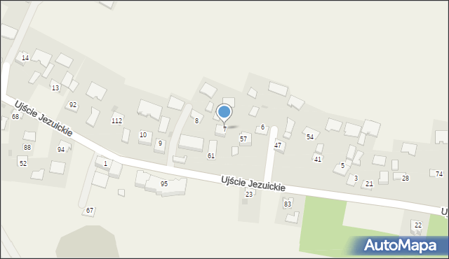 Ujście Jezuickie, Ujście Jezuickie, 7, mapa Ujście Jezuickie