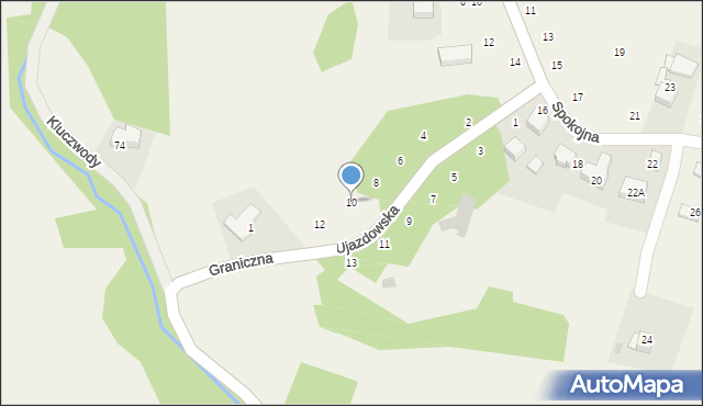 Wielka Wieś, Ujazdowska, 10, mapa Wielka Wieś