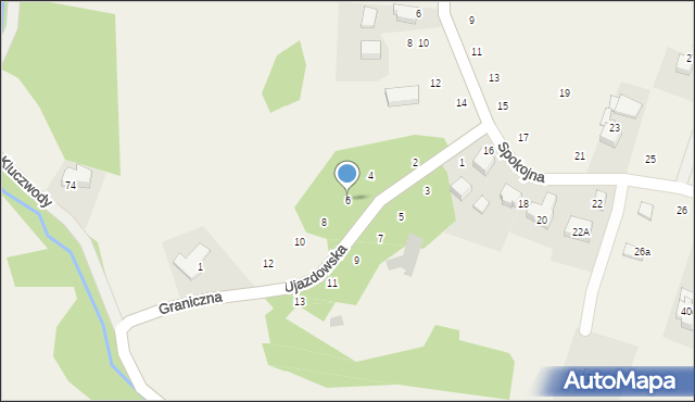 Wielka Wieś, Ujazdowska, 6, mapa Wielka Wieś