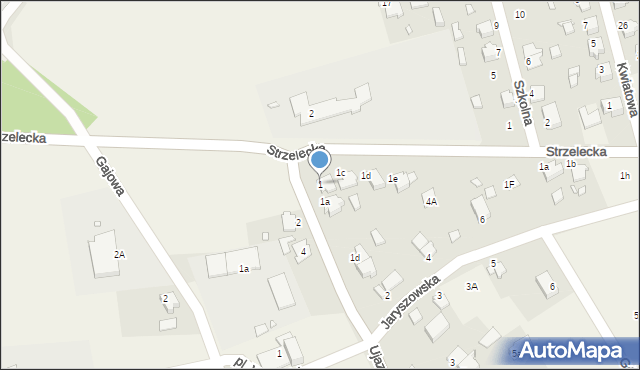 Zimna Wódka, Ujazdowska, 1, mapa Zimna Wódka