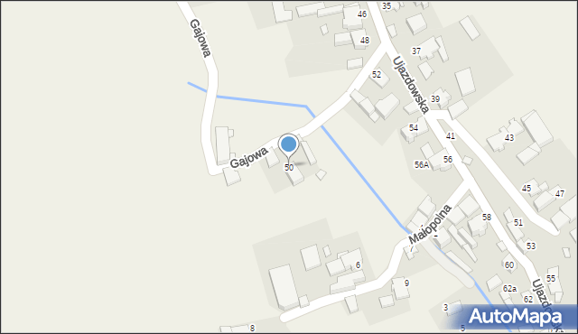 Zimna Wódka, Ujazdowska, 50, mapa Zimna Wódka