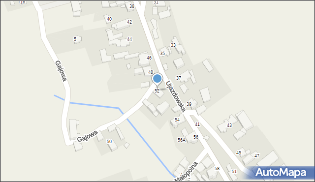 Zimna Wódka, Ujazdowska, 52, mapa Zimna Wódka