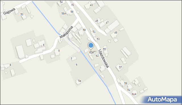 Zimna Wódka, Ujazdowska, 62a, mapa Zimna Wódka