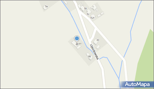 Zimna Wódka, Ujazdowska, 65, mapa Zimna Wódka