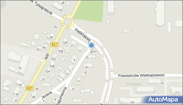 Ciechanów, Ukośna, 22, mapa Ciechanów