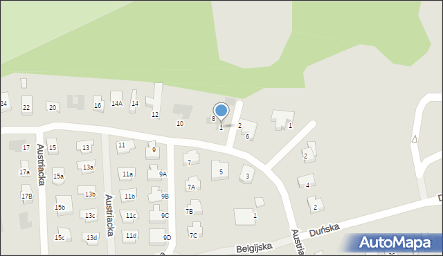 Koszalin, Ukraińska, 1, mapa Koszalina