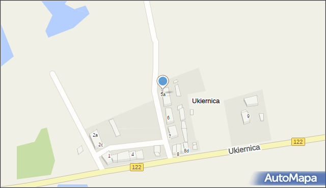 Ukiernica, Ukiernica, 5a, mapa Ukiernica