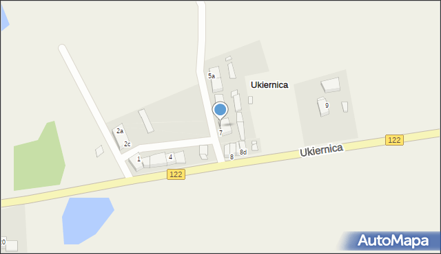 Ukiernica, Ukiernica, 7a, mapa Ukiernica