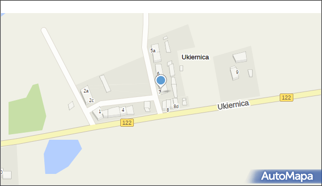 Ukiernica, Ukiernica, 7b, mapa Ukiernica