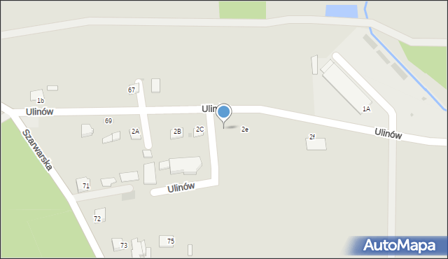 Dąbrowa Tarnowska, Ulinów, 2d, mapa Dąbrowa Tarnowska