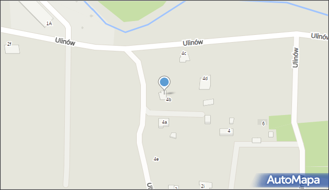 Dąbrowa Tarnowska, Ulinów, 4b, mapa Dąbrowa Tarnowska