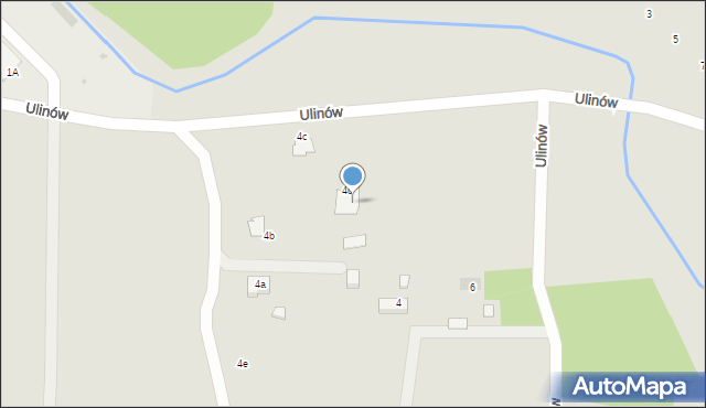 Dąbrowa Tarnowska, Ulinów, 4d, mapa Dąbrowa Tarnowska