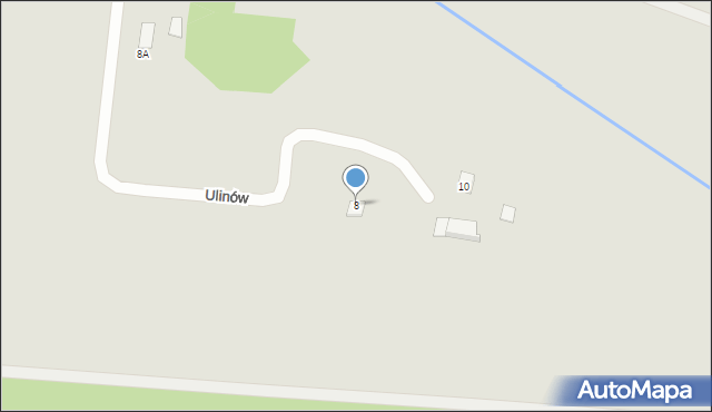 Dąbrowa Tarnowska, Ulinów, 8, mapa Dąbrowa Tarnowska