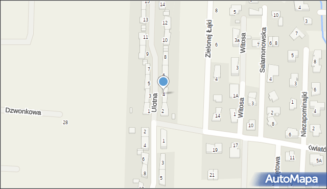 Dawidy Bankowe, Ulotna, 4, mapa Dawidy Bankowe