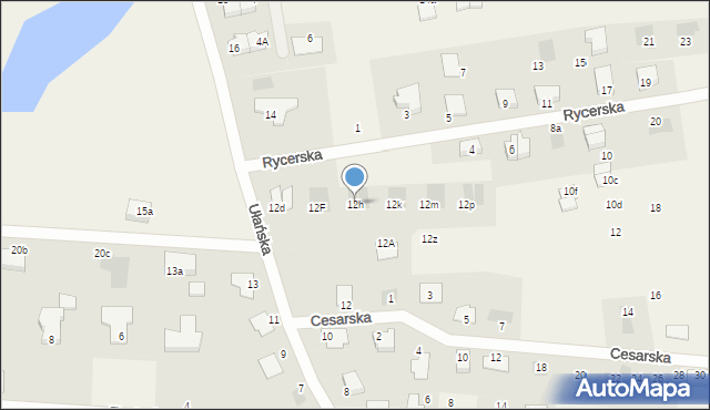 Dobra, Ułańska, 12h, mapa Dobra