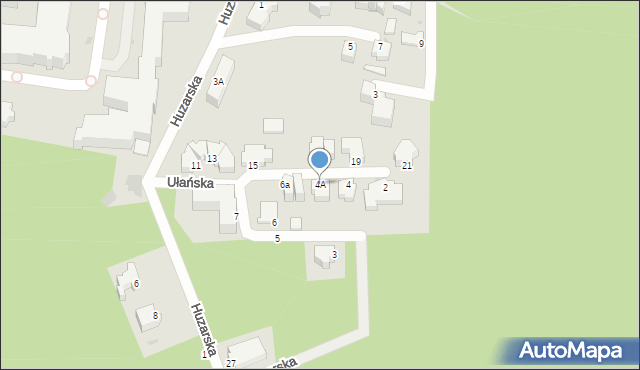 Gdynia, Ułańska, 4A, mapa Gdyni