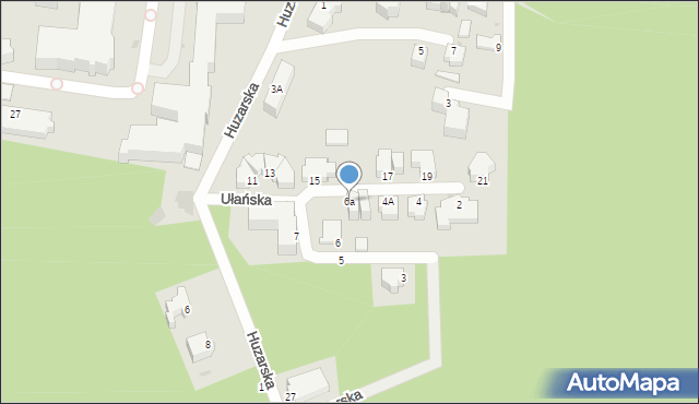 Gdynia, Ułańska, 6a, mapa Gdyni