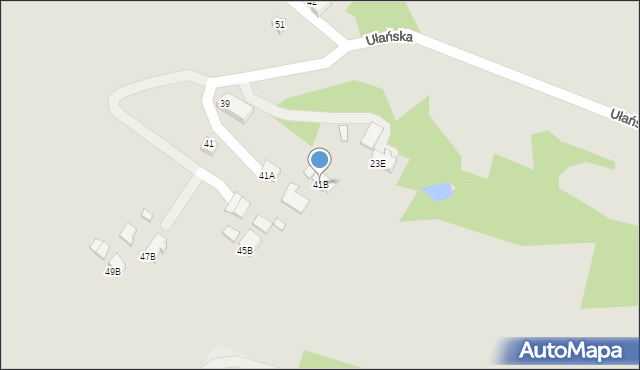 Jastrzębie-Zdrój, Ułańska, 41B, mapa Jastrzębie-Zdrój