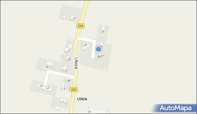 Krzepice, Ulsza, 18, mapa Krzepice