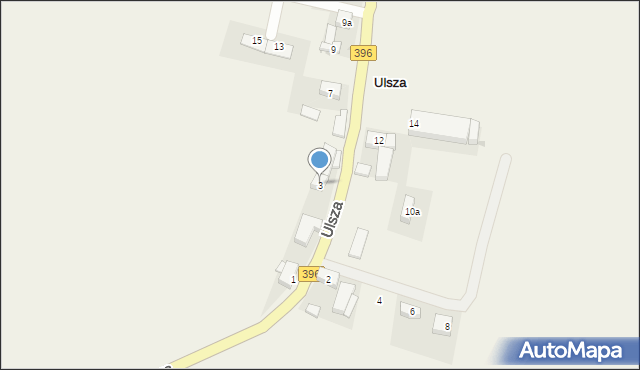 Krzepice, Ulsza, 3, mapa Krzepice