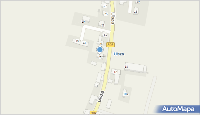 Krzepice, Ulsza, 7, mapa Krzepice