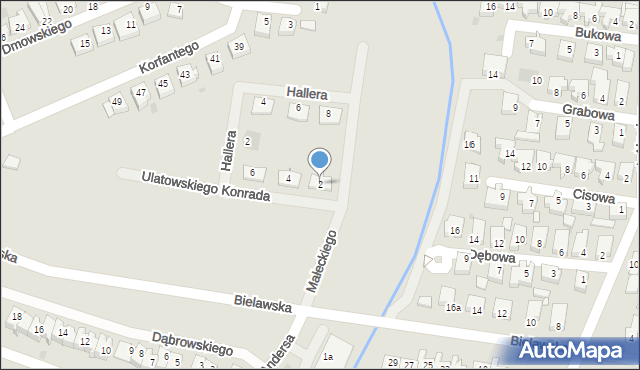 Oborniki, Ulatowskiego Konrada, dr., 2, mapa Oborniki