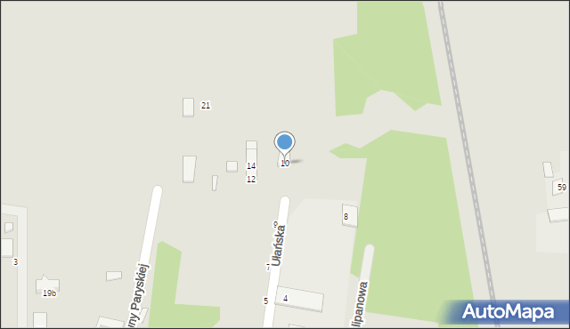 Oborniki Śląskie, Ułańska, 10, mapa Oborniki Śląskie