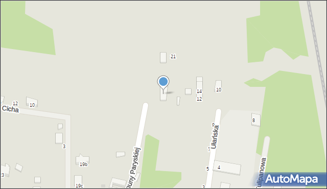 Oborniki Śląskie, Ułańska, 19, mapa Oborniki Śląskie