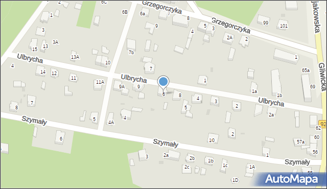 Orzesze, Ulbrycha, 6, mapa Orzesze