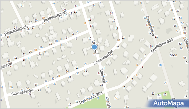 Skierniewice, Ułańska, 12, mapa Skierniewic