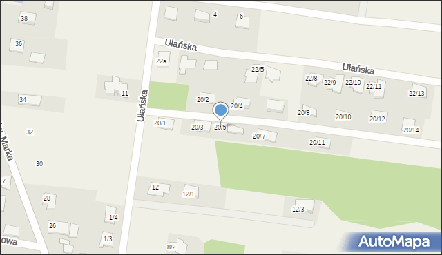 Sowlany, Ułańska, 20/5, mapa Sowlany