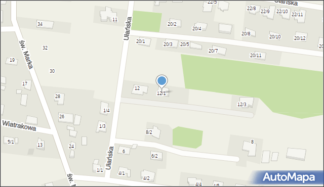 Sowlany, Ułańska, 12/1, mapa Sowlany