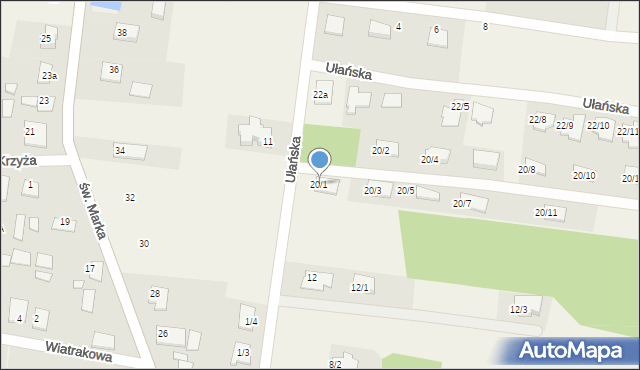 Sowlany, Ułańska, 20/1, mapa Sowlany