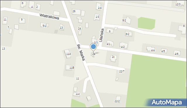 Sowlany, Ułańska, 2a, mapa Sowlany