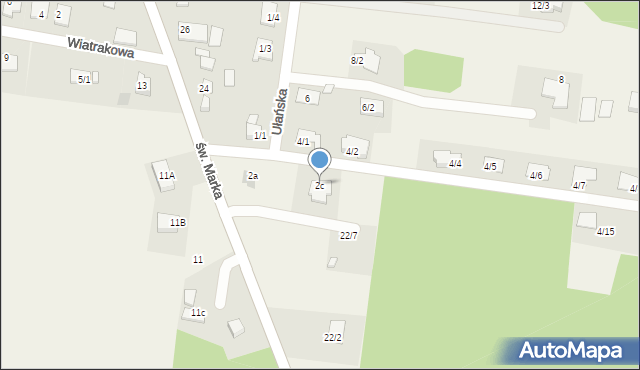 Sowlany, Ułańska, 2c, mapa Sowlany