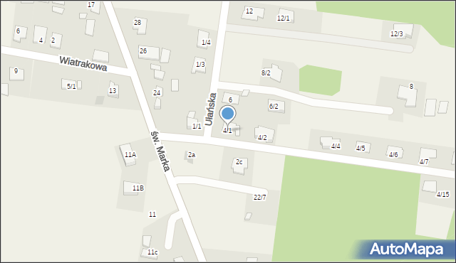 Sowlany, Ułańska, 4/1, mapa Sowlany