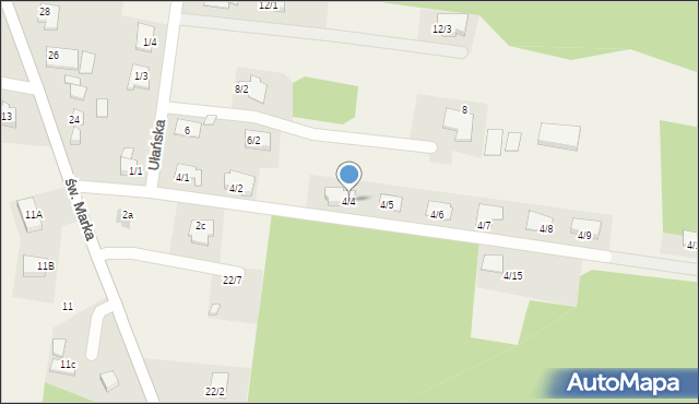 Sowlany, Ułańska, 4/4, mapa Sowlany