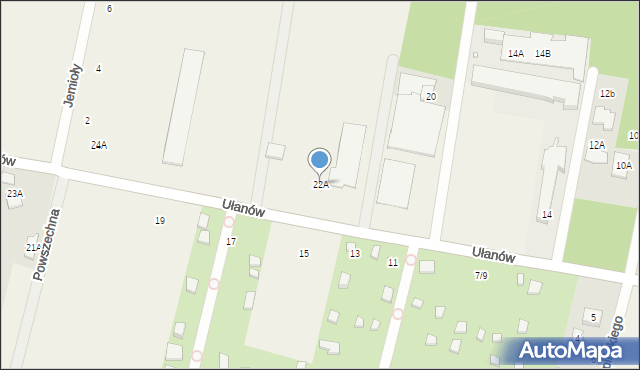 Stefanowo, Ułanów, 22A, mapa Stefanowo